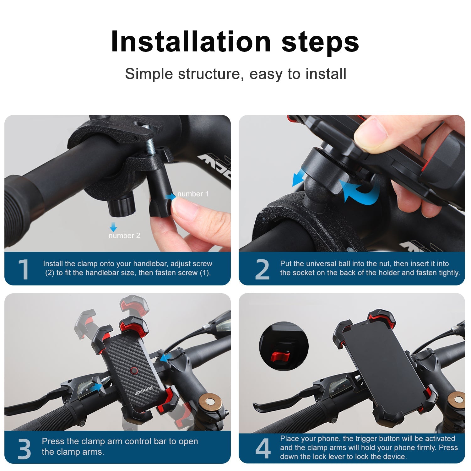 FietsGrip™ | Optimale smartphone houder voor zorgeloze ritten!