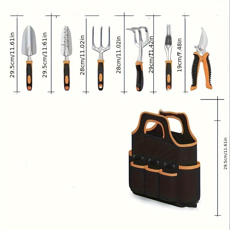 GardenPro | Complete 8-delige draagbare tuingereedschapset voor planten