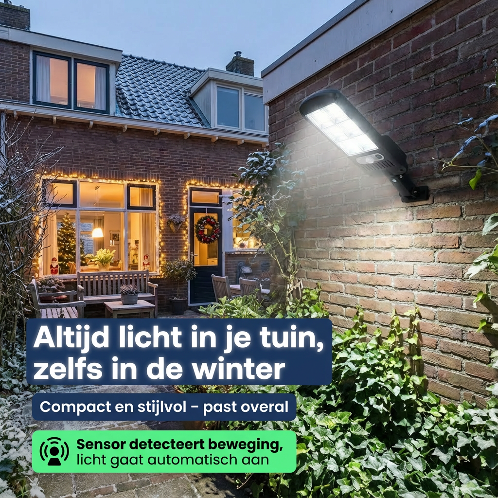 Zonne-Energie LED Licht™ | Waterdicht IP65 Tuinlamp - Werkt ook in de winter!
