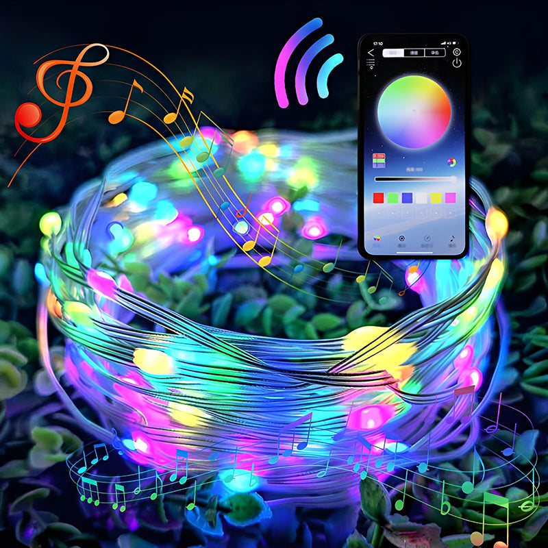 LuminaSync | Farverige fjernbetjente lys