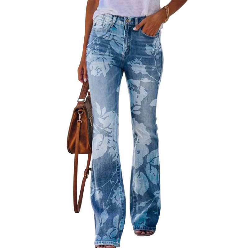 Elise™ | Vintage flared-leg jeans met hoge taille