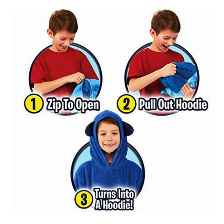 CuddleHoodie™ - Hættetrøje og kram i én! - Varm og multifunktionel
