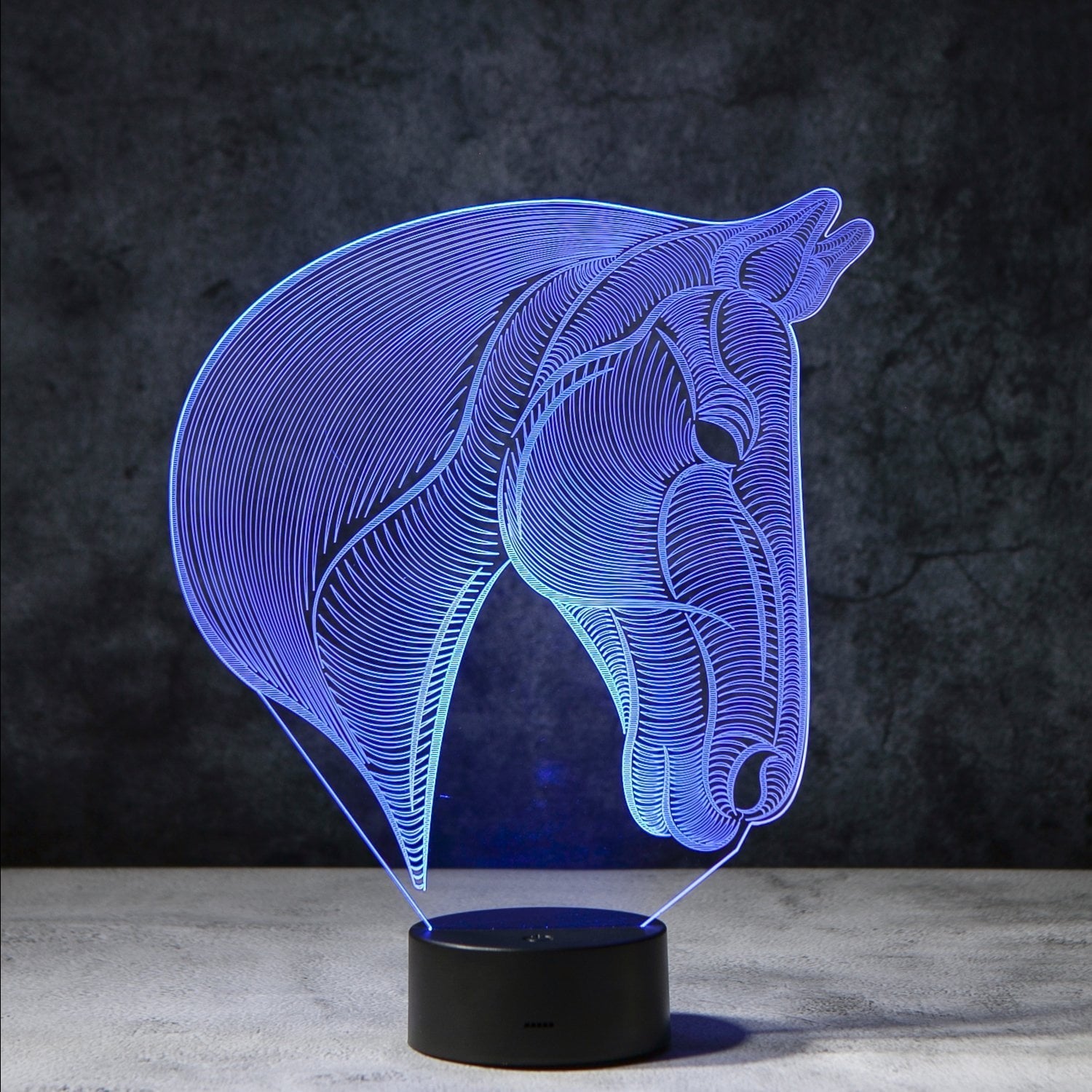 Hestehoved 3D Illusion Lampe 